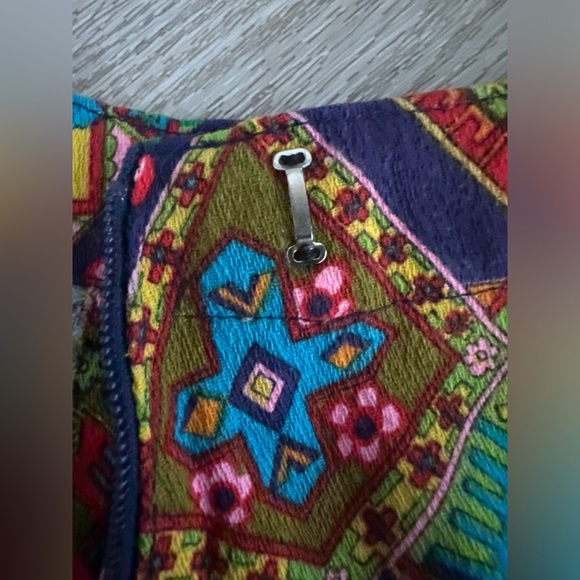 1960s Psychedelic Print Maxi Skirt - Picture 4 of 7